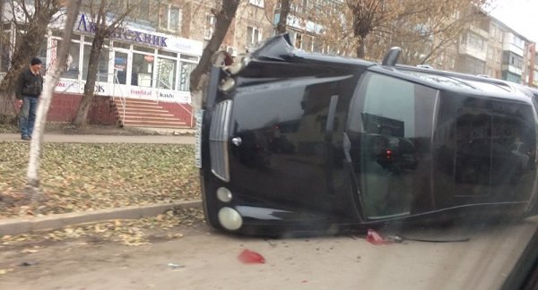 Автомобильная авария в центре Петропавловска